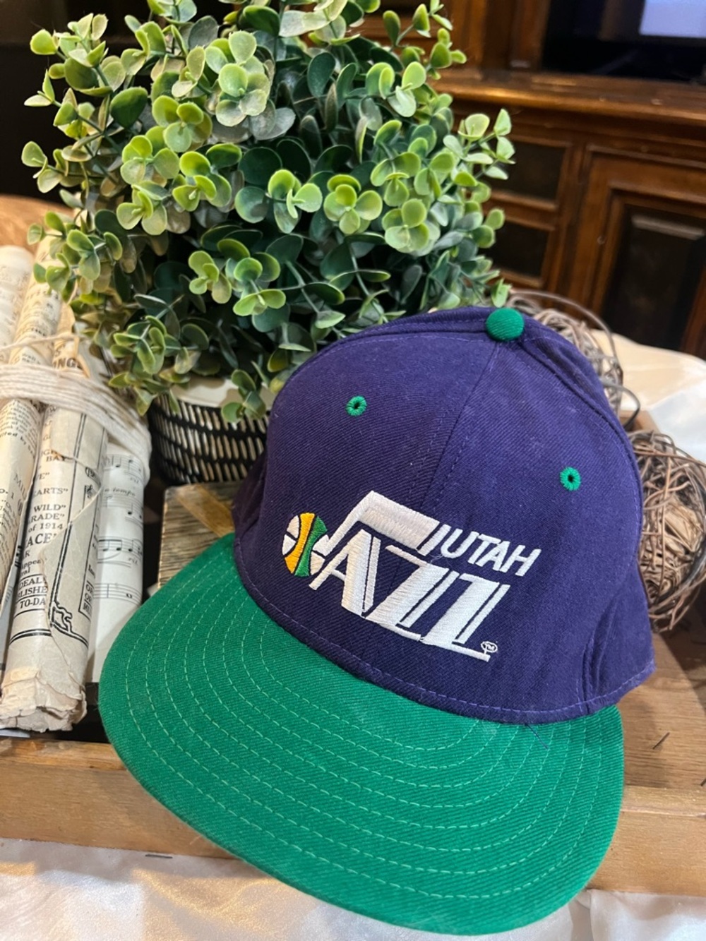 New Era Utah Jazz Purple and Green Snapback Hat